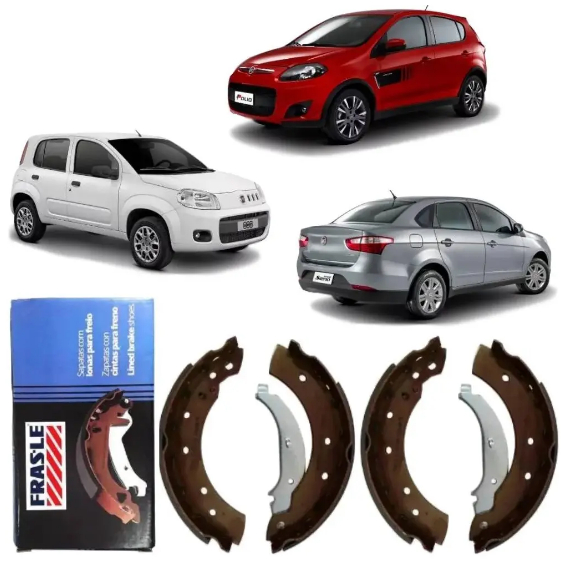 Par Sapata De Freio Fiat Uno Palio Grand Siena Punto Frasle