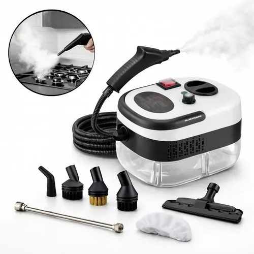Limpador A Vapor Portátil De 2500 W Máquina Limpeza Pressurizada Alta Temperatura Com Cabeças
