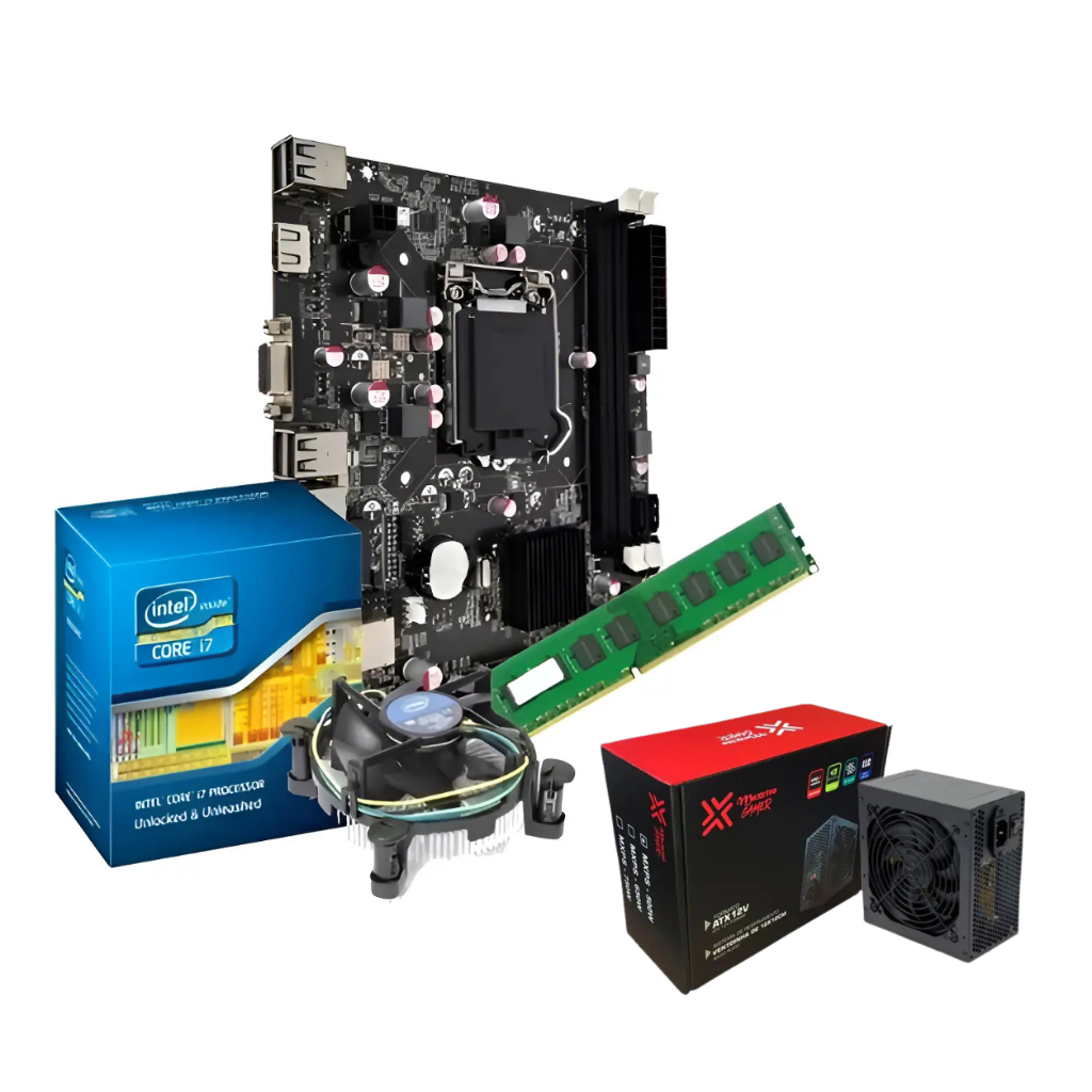 Kit Gamer I7 3770 3.9ghz + Placa B75 1155 + 16gb 1600mhz Ddr3 + Fonte 500w