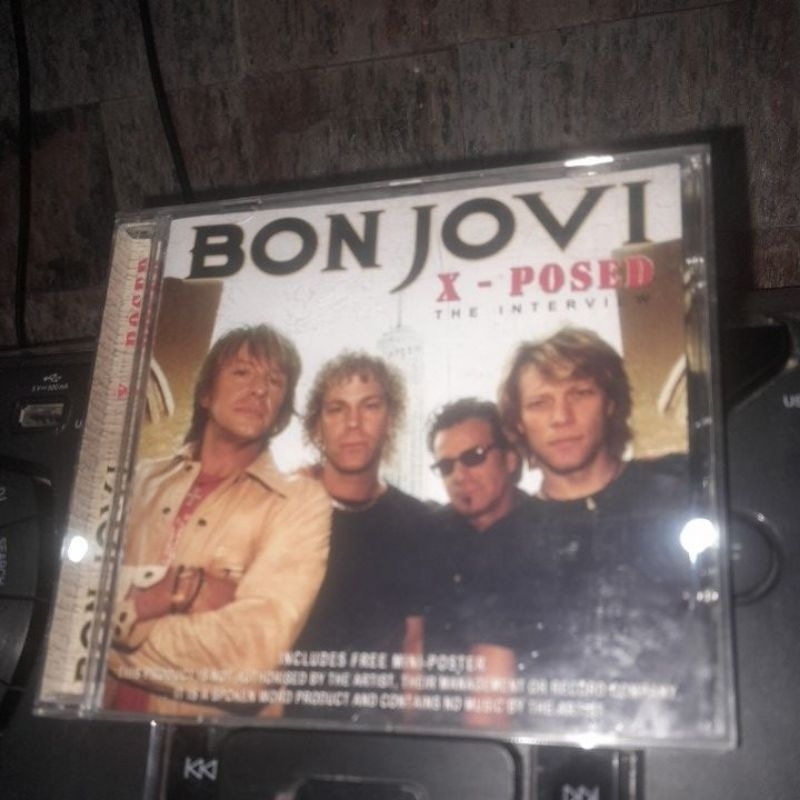 CD ORIGINAL- BON JOVI  -  "X-POSED The Interview" de época IMPORTADO INGLATERRA/ACRÍLICO/BOOTLEG/IMPECÁVEL/RARO