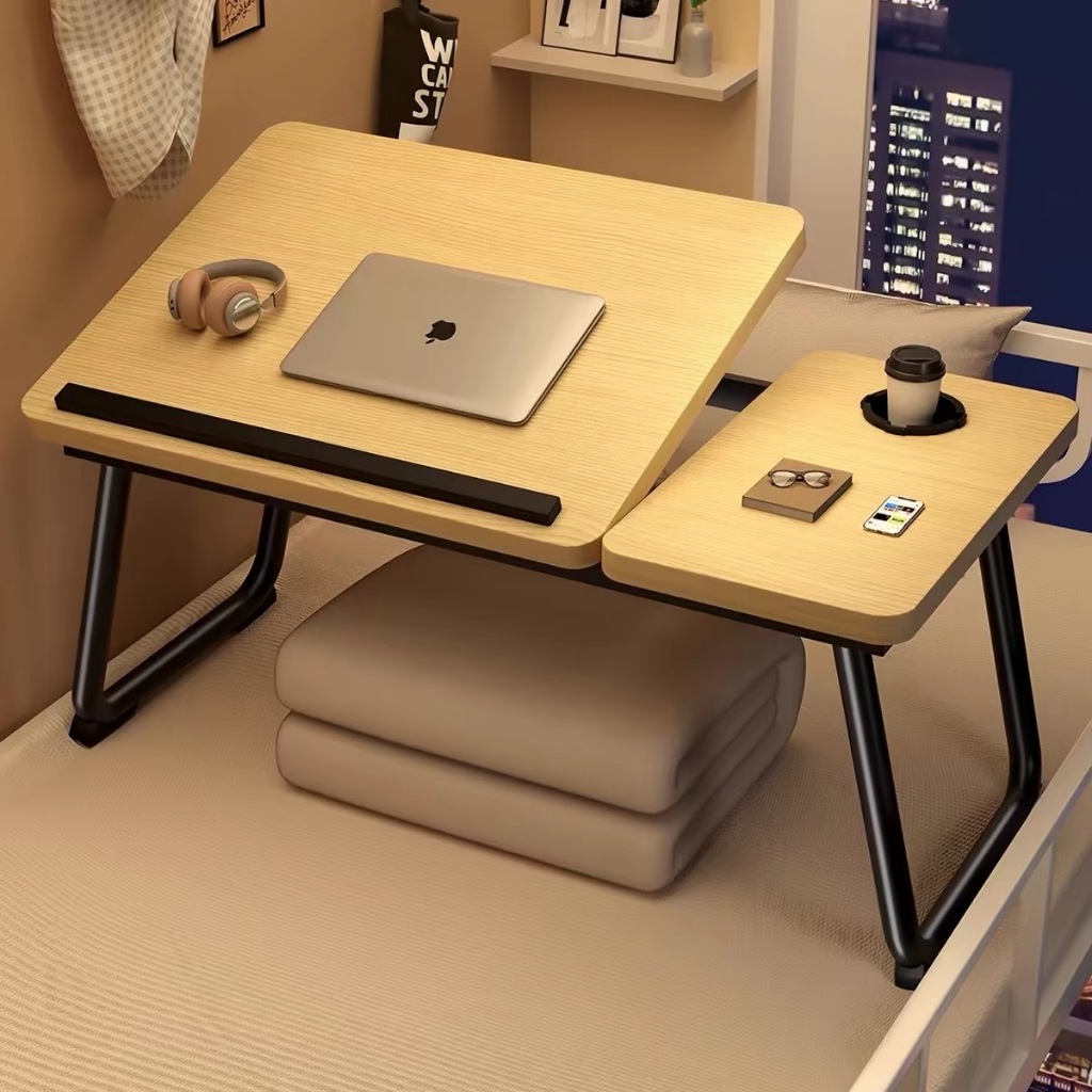Mesa Para Notebook Dobrável Regulável Com Gaveta Multifuncional com Altura Ajustável