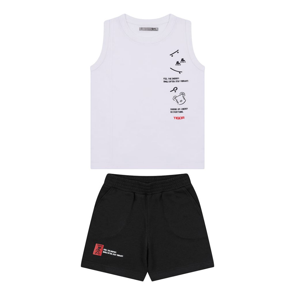 Conjunto Curto Bebê Masculino Tigor T. Tigre Ref: 11501217-00080