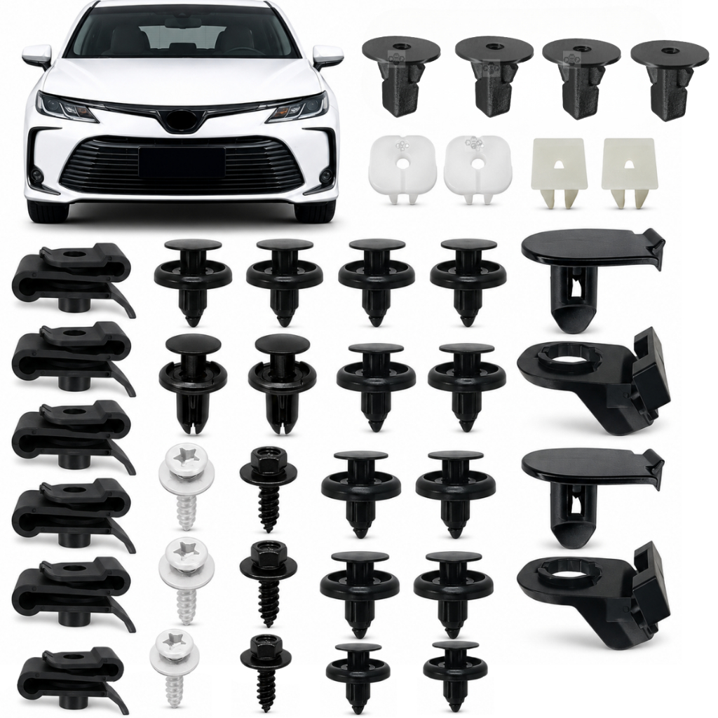 40 Presilha Grampo Do Parabarro para Toyota Corolla 2020 2021 20222 2023 2024 2025 kit lameiro