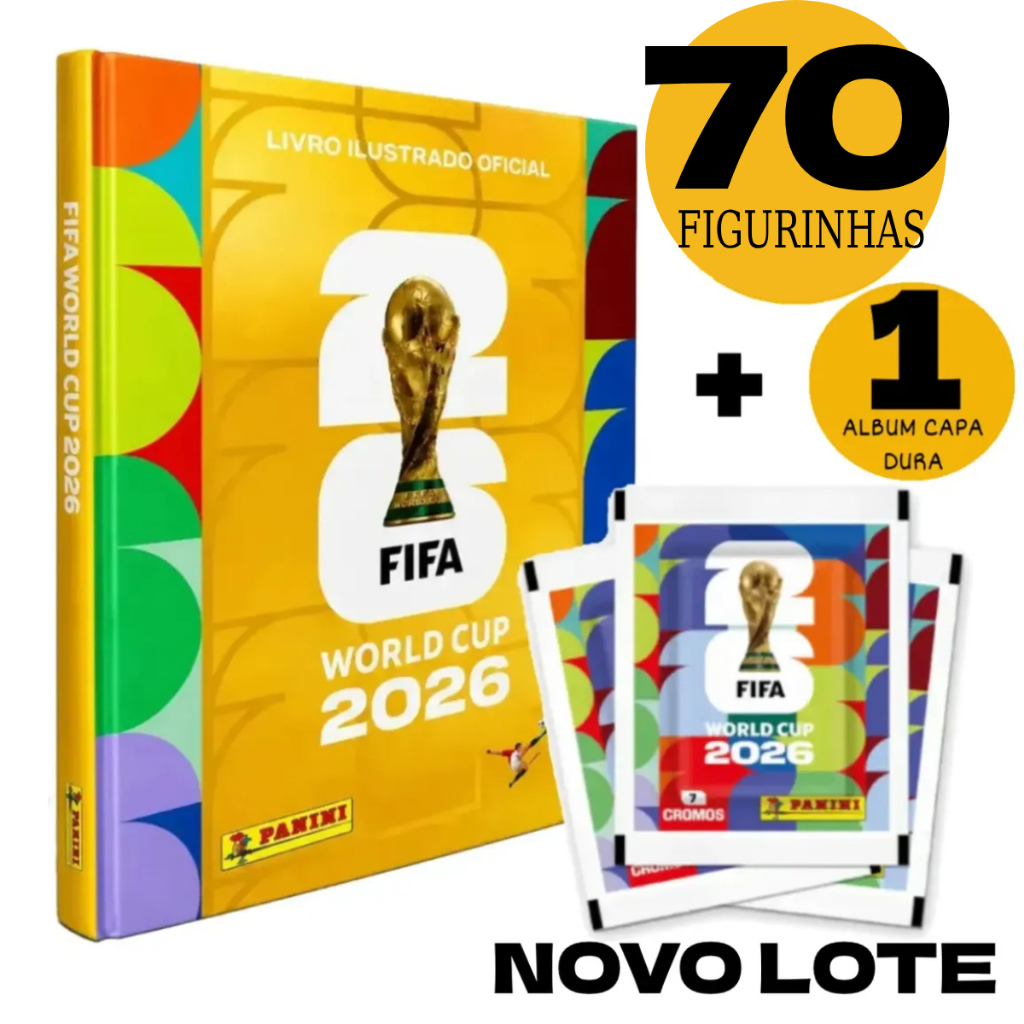 Álbum Oficial Copa Do Mundo FIFA 2026 Capa OURO + 7/21/35/70 Figurinhas Pacotes Colecionáveis Originais