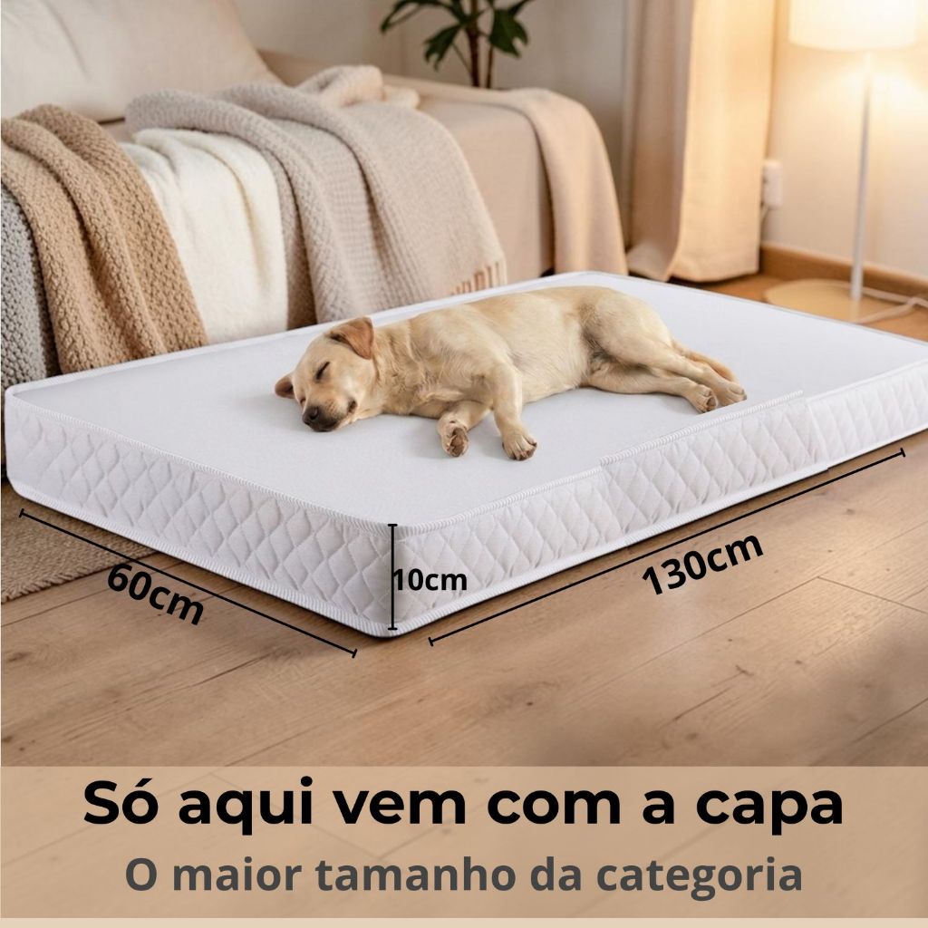 Cama Ortopédica Impermeável para Cães e Gatos