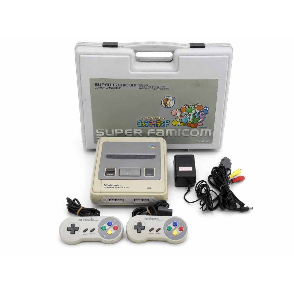 Super Nintendo Super Famicom Console + Maleta Super Mario World 2