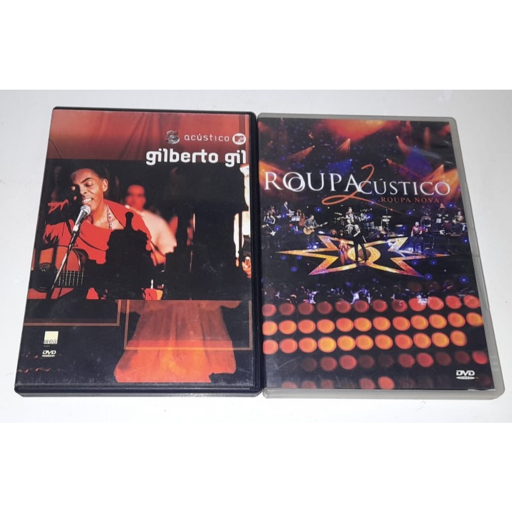 2 Dvd´s - Gilberto Gil,Acústico Mtv,Wea,2001 & Roupa Nova,Roupa Acústico 2 -