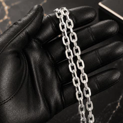 Cordão de Prata Cartier 925 Nacional 10mm cadeado Fecho Gaveta Masculina Corrente 70cm -Nao perde a Cor