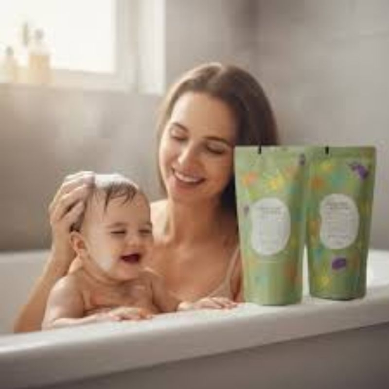 Kit Refil Mamãe e  Bebê 1 Refil shampoo200ml+ 1 Refil Condicionador 200ml