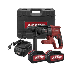 Martelete 2 Bateria 20v 3ah Brushless Aztor Azm720 Com Maleta
