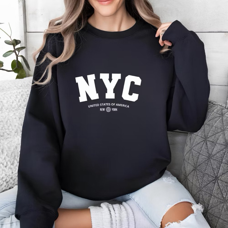 Moletom Feminino NYC Moda 2026 Quentinho 100% Algodão