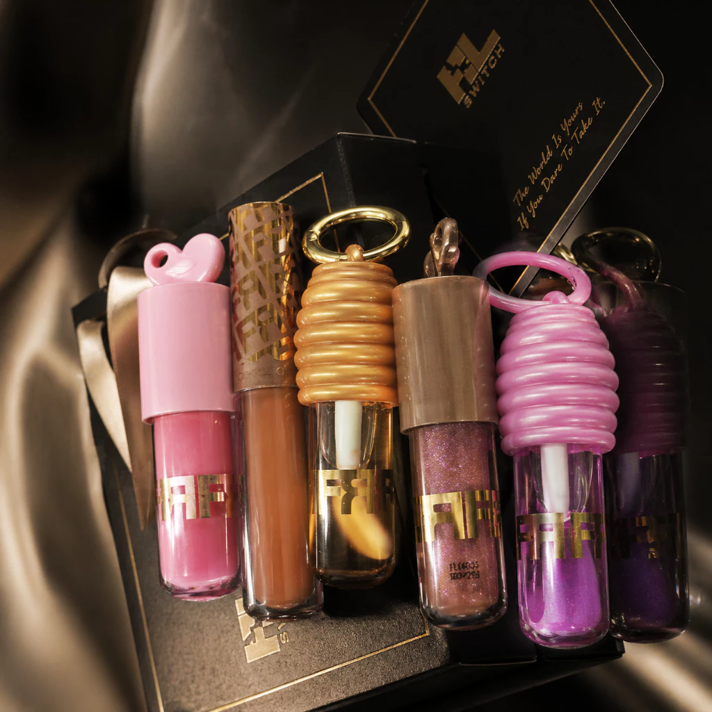Gloss Labial Crystal Kiss 5 Cores Brilho Espelhado Hidratação Intensa — imagem 1