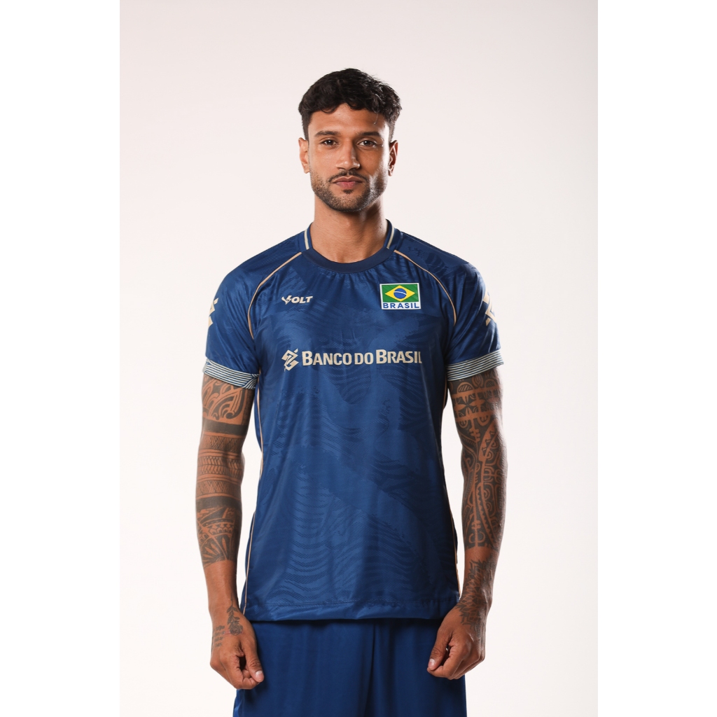 Camisa Jogo 2 2026 Vôlei Brasil Oficial Masculina Volt