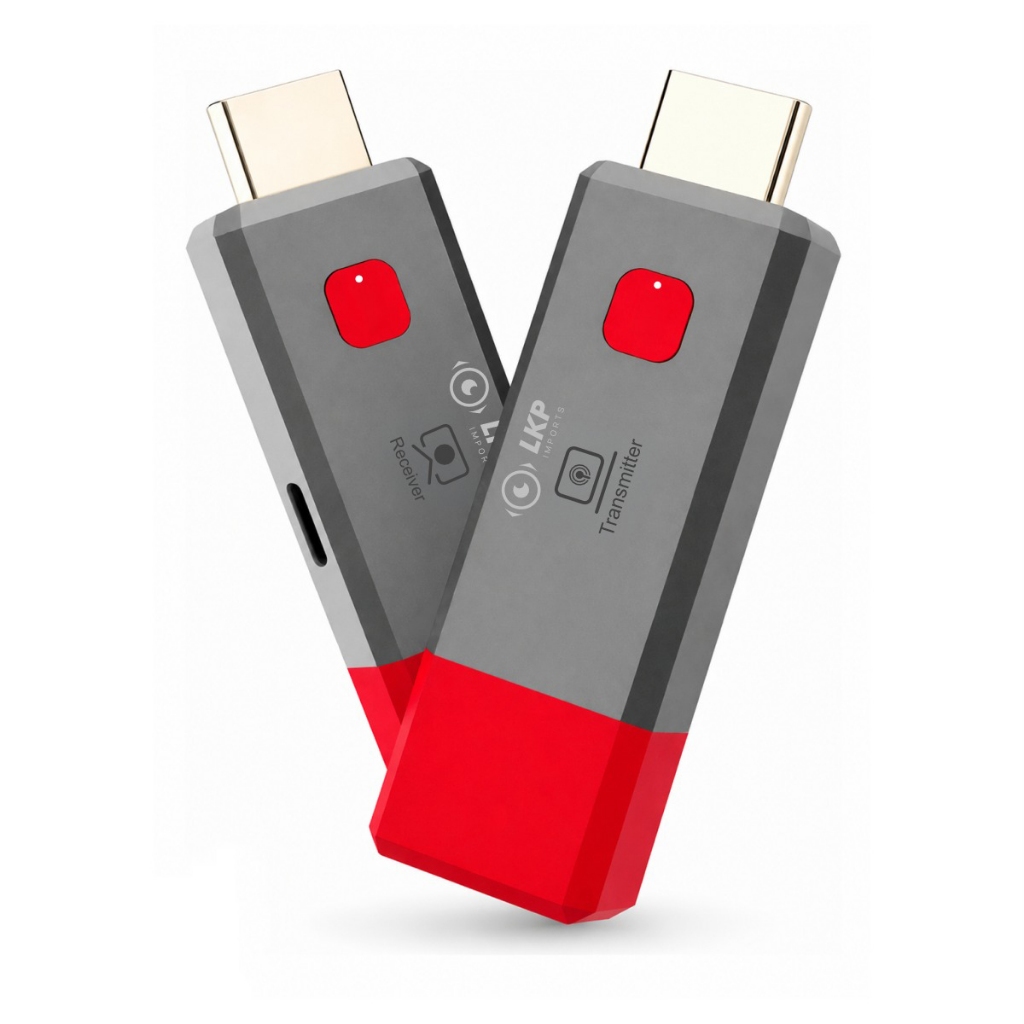 Transmissor e receptor de audio video HDMI sem fio 50m 1080p sem fio