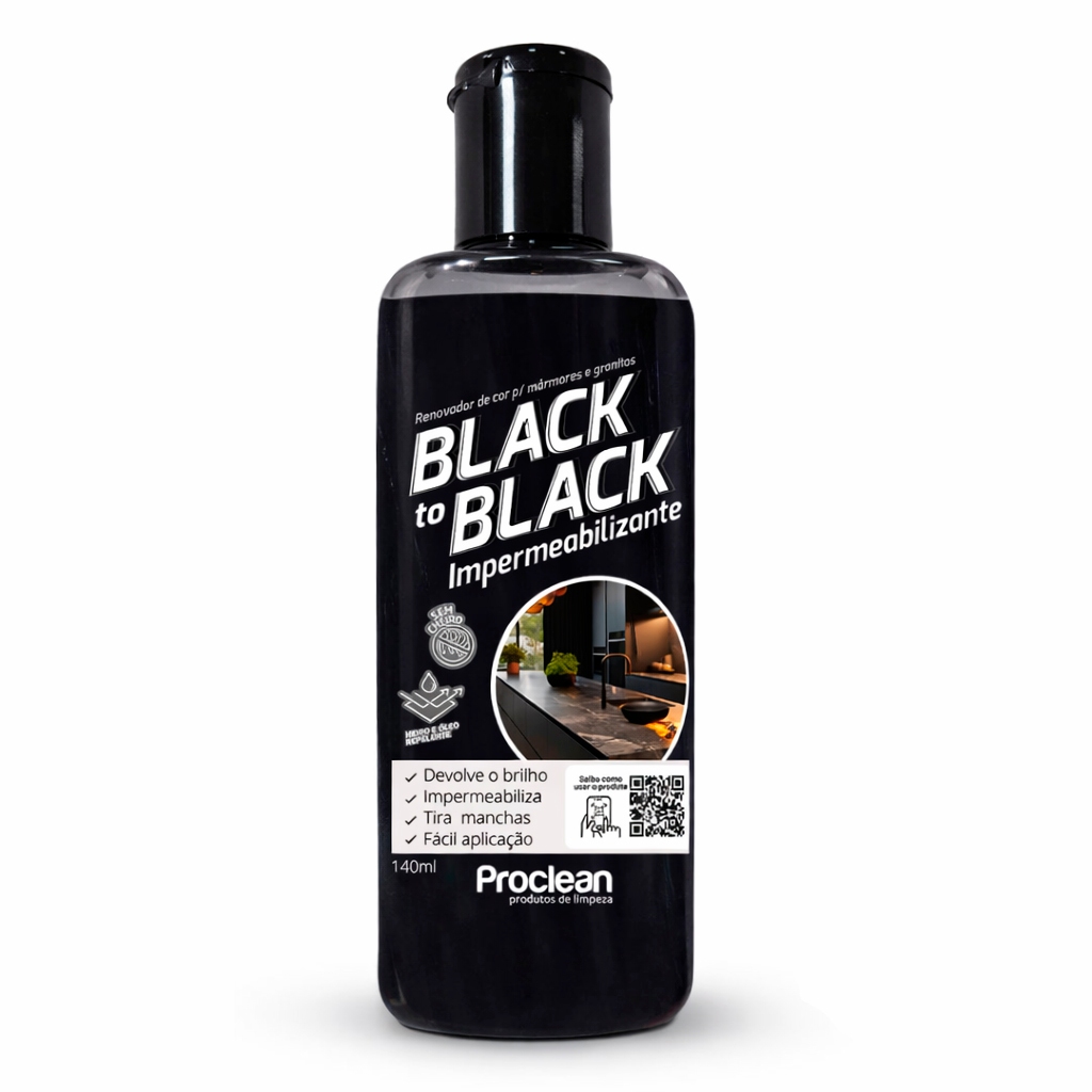 Intensificador de cor revitalizador total black to black para mármore e granito 140ml