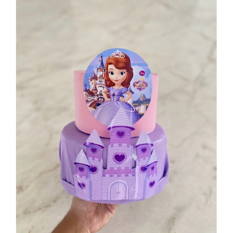 Bolo Fake Princesa Sofia Aniversário EVA