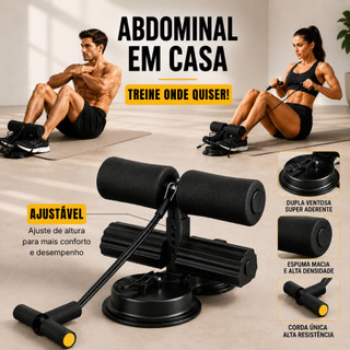 Aparelho Abdominal com Ventosa V2 Super Resistente Unissex Equipamento Treino em Casa Mul…