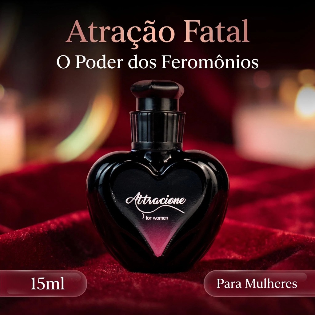 Perfume Feminino Attracione woman 15ml Fragrância Atração E Sedução