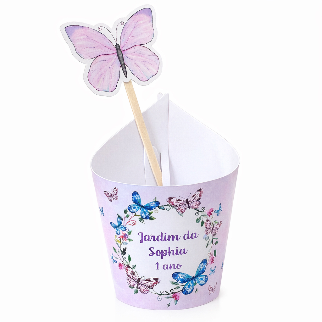 Rótulos para Mini Suculentas Jardim Encantado Lembrancinha Personalizada Jardim das Borboletas