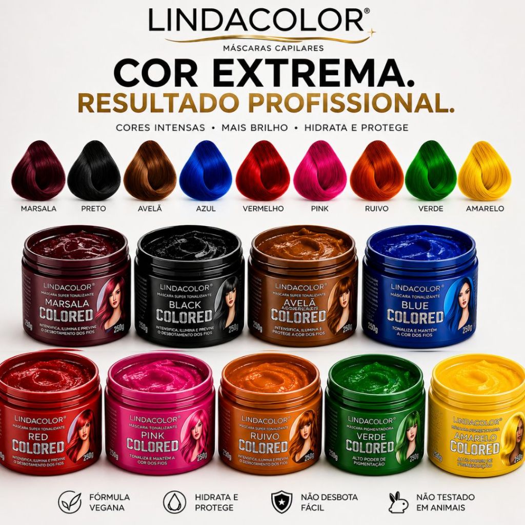 Máscara Tonalizante Tinta Sem Amônia La Cosmeticos Mechas Faceis Escurecedor Cabelos Matizadora