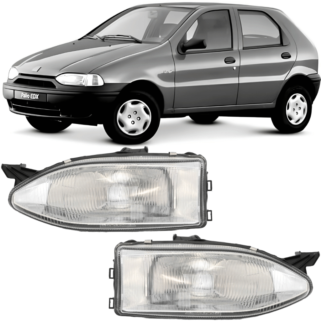 Par Farol Palio Foco Duplo 1996 1997 1998 1999 2000 Farolete Lanterna Dianteira Esquerdo E Direito
