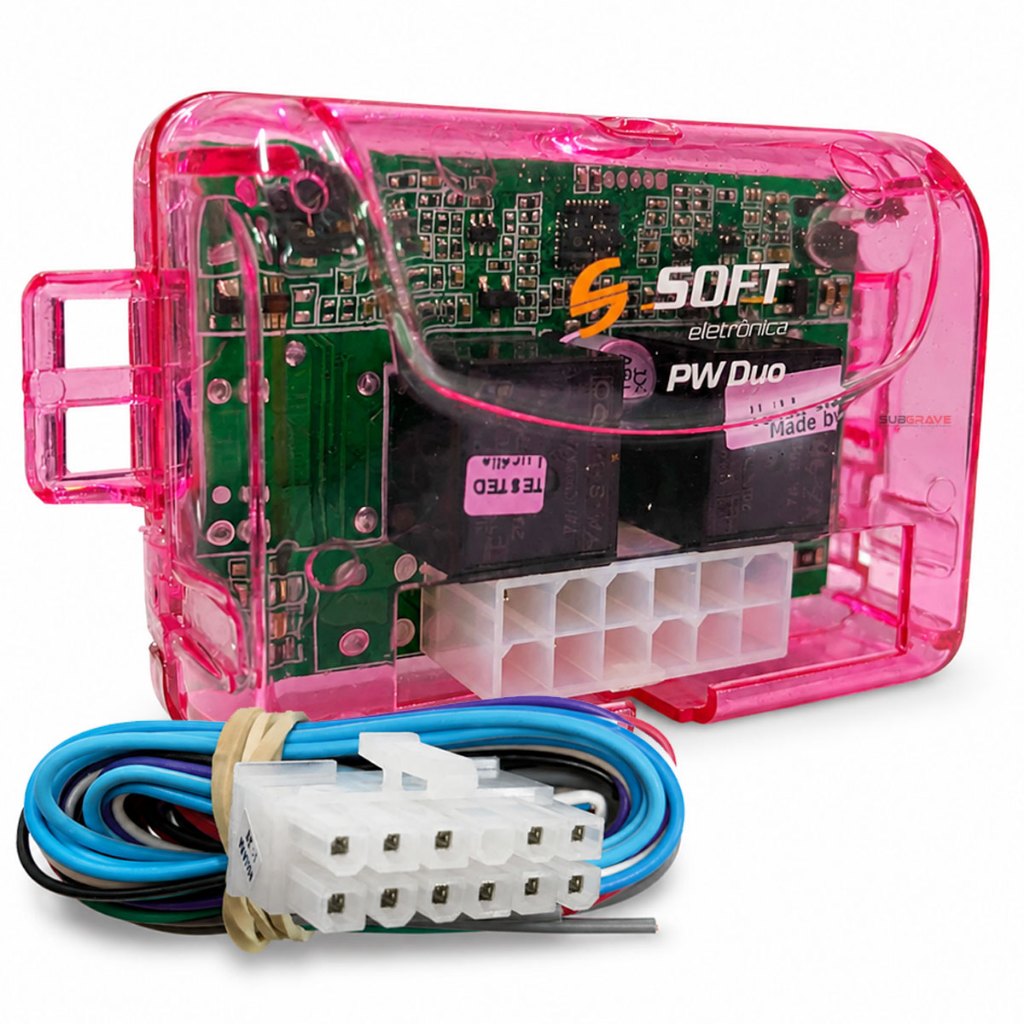 Módulo Subida De Vidro 2 Portas Elétrico Soft PW Duo Universal