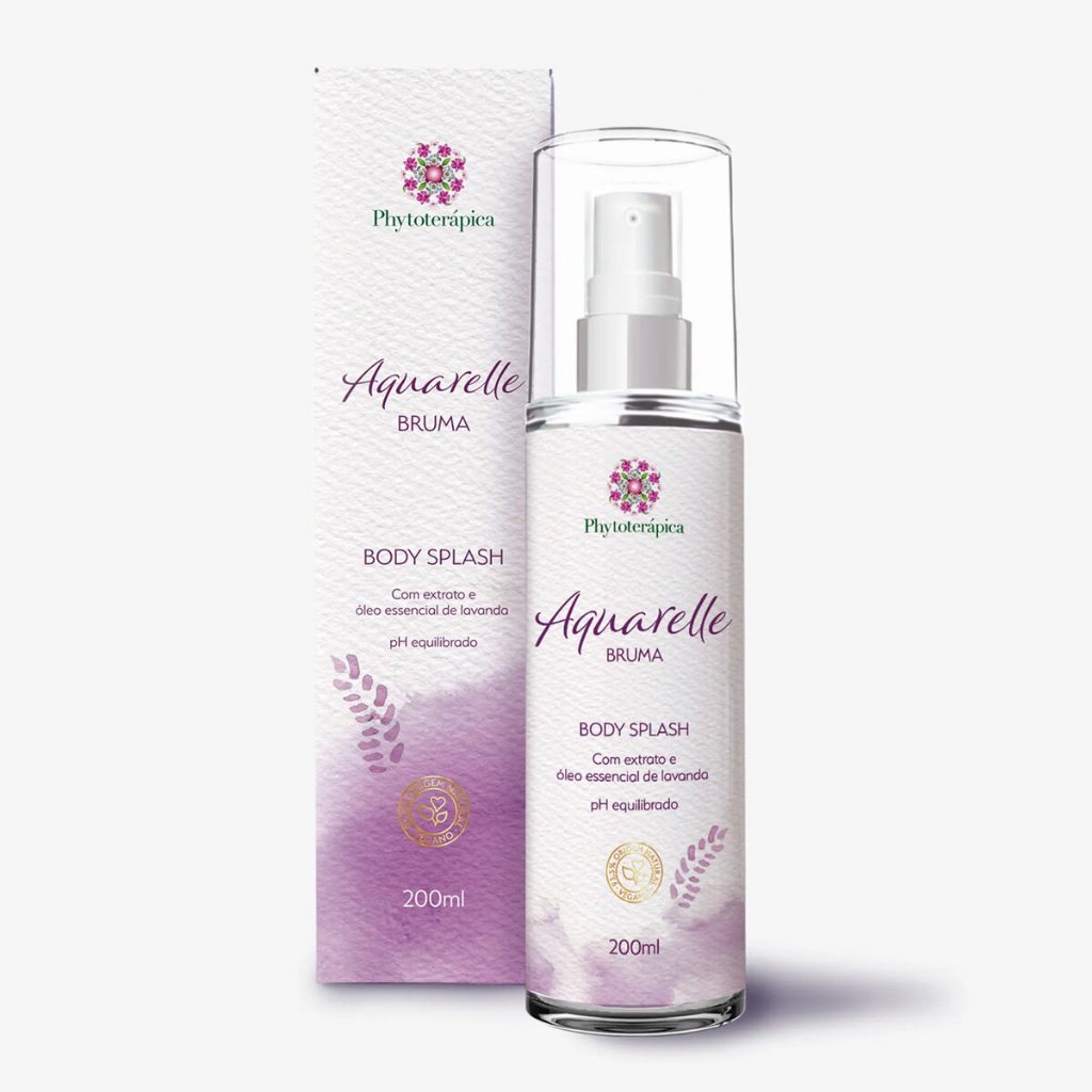 Phytoterápica Body Splash Aquarelle Bruma 200ml – Vegano, Floral Suave e Refrescante para o Dia a Dia