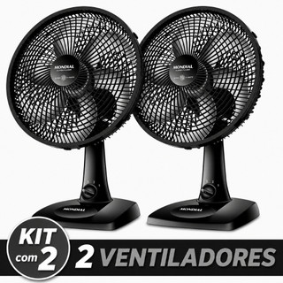 Kit 2 Ventiladores de Mesa 110V Mondial | Alta Potência, 3 Velocidades e Máximo Conforto