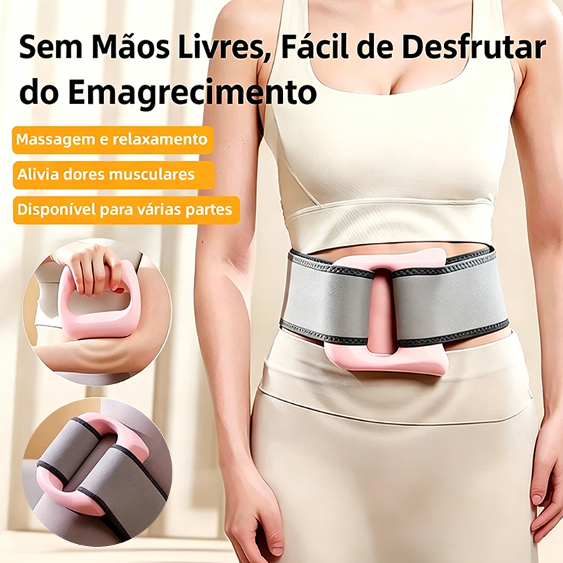 Anel de Fáscia de Luxo e Alta Qualidade com Cinto, Massageador Multifuncional de Anel de Fáscia com Carregamento USB