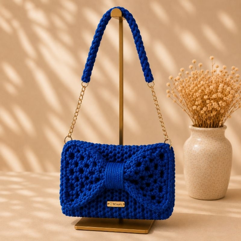 Bolsa Clutch Feminina Amélie em Crochê | Elegante, Artesanal e Exclusiva