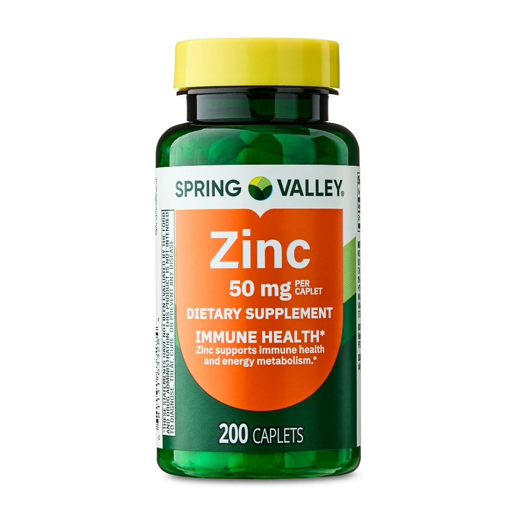 zinco 50mg spring valley 200 capsulas importado EUA