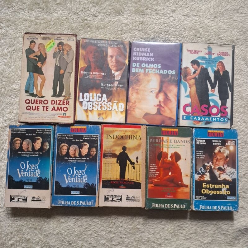 Fitas VHS Originais Filmes Clássicos com Mofo - Vários Gêneros, Comédia, Infantil, Antigas, Disney, Xuxa, etc