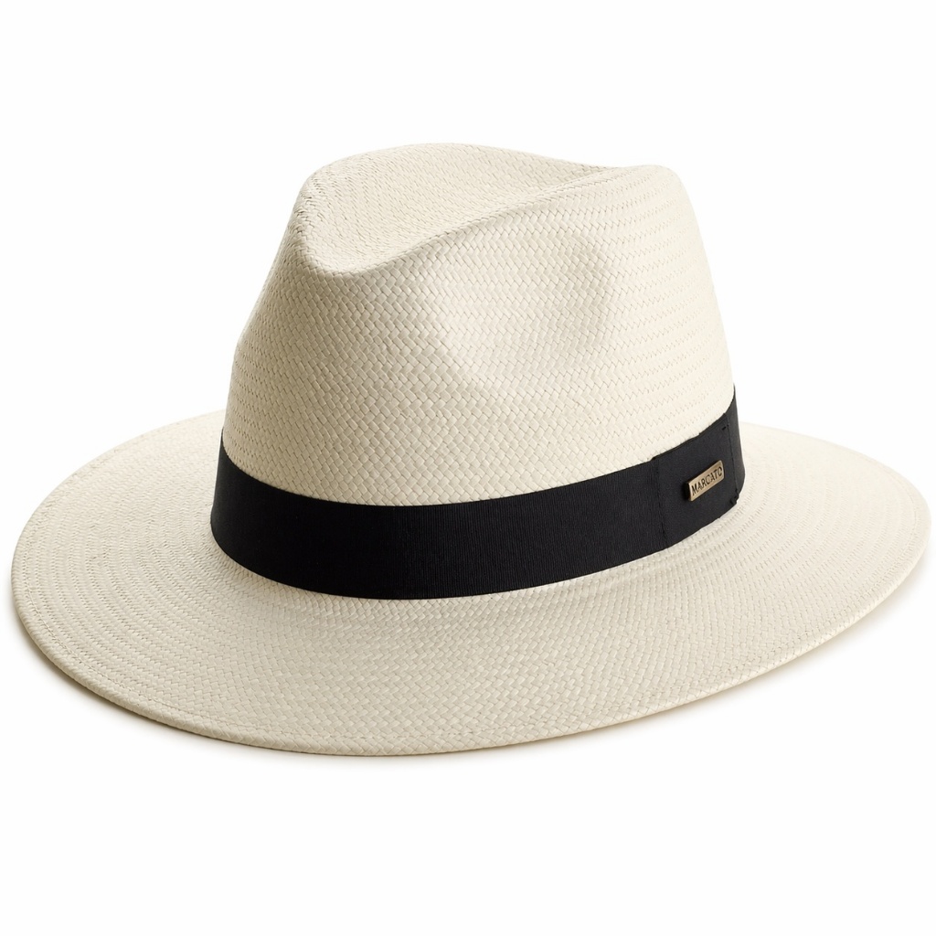 Chapéu Casual Shantung Palha Com Fita Gorgorão Marcatto 15884
