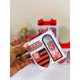 Caixa Personalizada Flamengo- Caixa Lembrancinha Flamengo- Kit pegue e monte ou Caixa visor Luxo. Todos os temas