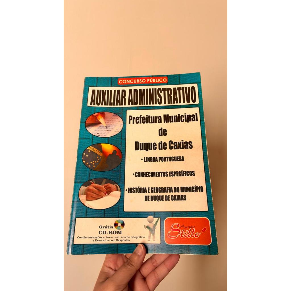 Apostila Concurso público Auxiliar Administrativo - Prefeitura de Duque de Caxias