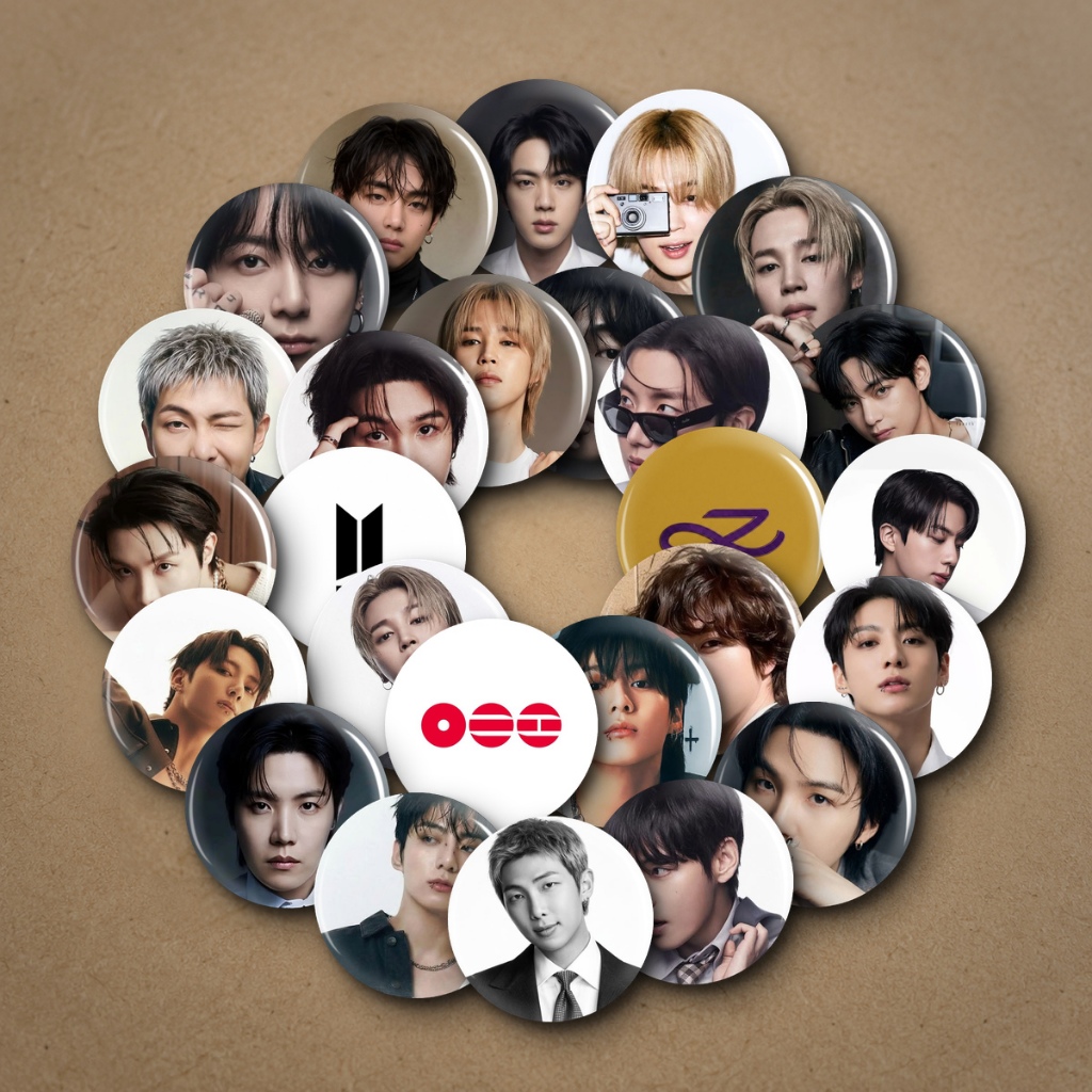 Bottons BTS Bangtan Boys K-pop Idol 4.4 cm