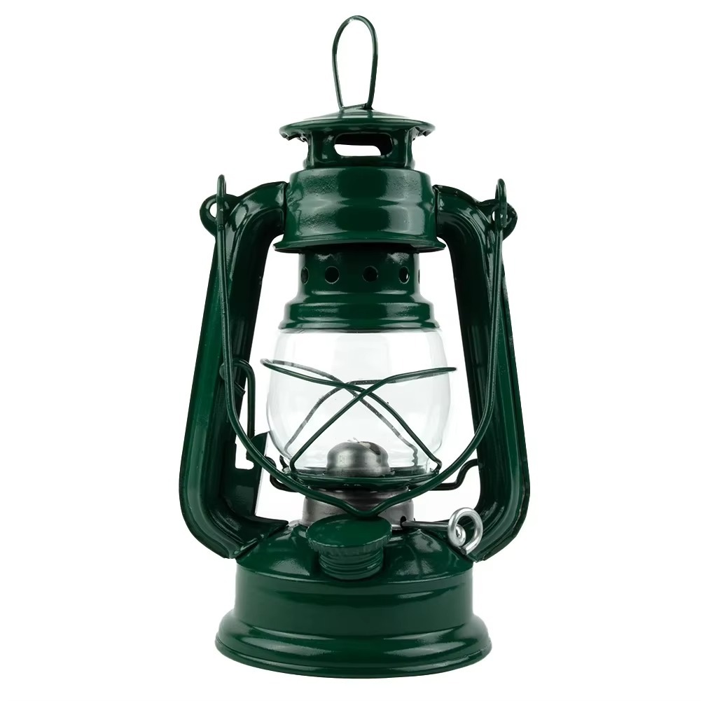 Lampião A Querosene Grande Retro Retrô, Lanterna de Vidro Portátil Estilo Antigo, Luz Decorativa para Camping