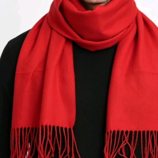 Cachecol masculino vermelho Ferrari 170 X 27 macio acabamento rústico acessório homem