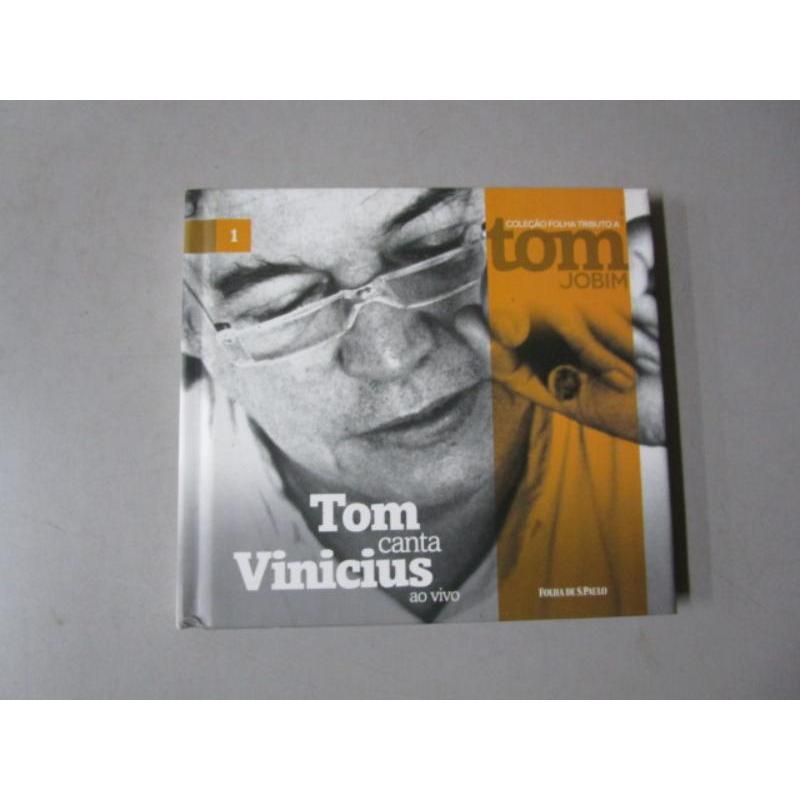 CD - COLEÇÃO FOLHA TRIBUTO A TOM JOBIM - TOM CANTA VINICIUS AO VIVO