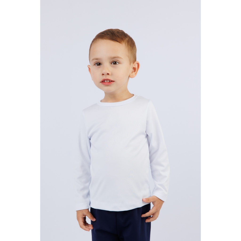 Blusa Manga Longa Termica Segunda Pele Peluciada Infantil  Unissex 1 ao 12 Anos