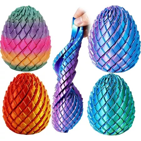 Ovo Articulado Fidget Toy Sensorial, Anti Estresse/Ansiedade - Brinquedo para Autista/TDAH, Slime 3D