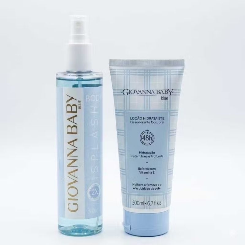 Kit Giovanna Baby Body Splash Blue 260ml + Loção Hidratante Blue 200ml