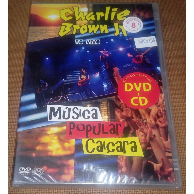 Charlie Brown Jr.  DVD + CD Música Popular Caiçara Ao Vivo Lacrado