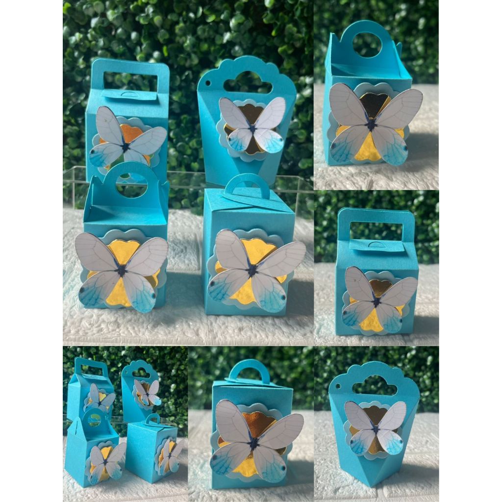 Kit Caixinhas Borboleta, Caixinhas Personalizadas, Lembrancinhas borboleta, PEGUE E MONTE, Caixinhas Lisa