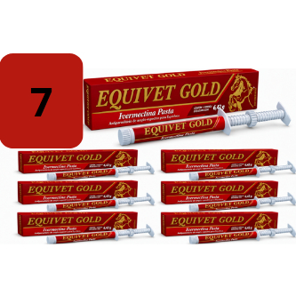 7UN  Equivet Ivomec Gold 6,42 - Ivermectina Vermífugo Cavalos