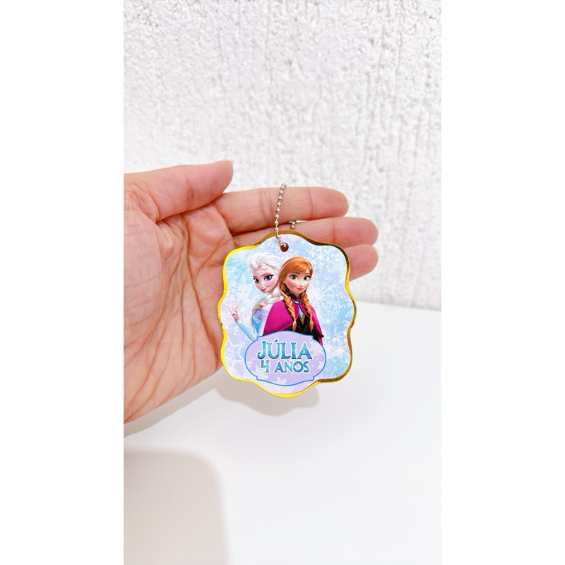 Tag Apliques Personalizados 3D para Lembrancinha | Frozen | Etiqueta Festa Infantil | Qualquer Tema