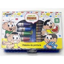 Maleta para Pintura Turma da Mônica 42 peças - Magic Kids