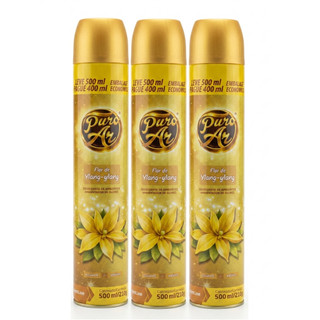 Odorizante de Ambiantes Aromatizante Puro Ar Flor de Ylang-Ylang Bom Ar 500ml Grande
