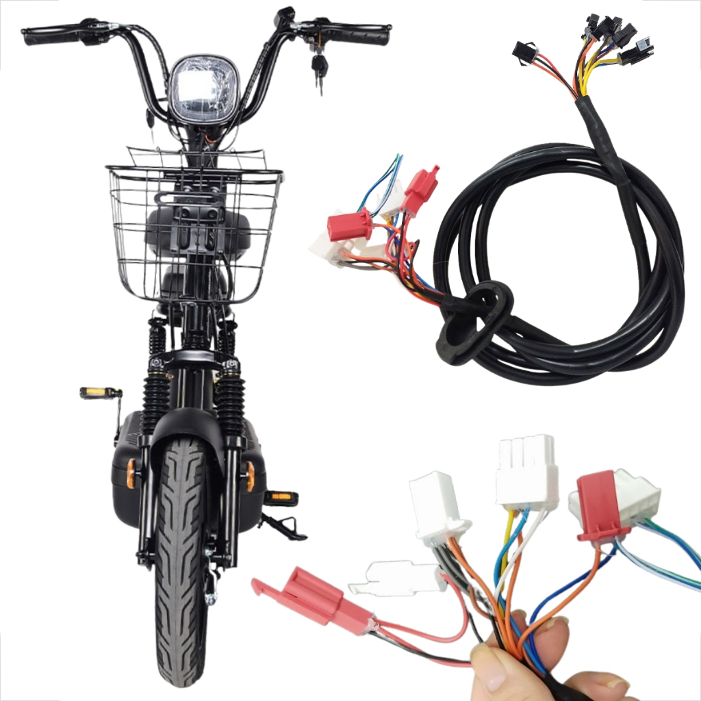 Chicote Fiação Principal Bicicleta Elétrica Scooter Elétrica Urban X-plore Chicote elétrico completo