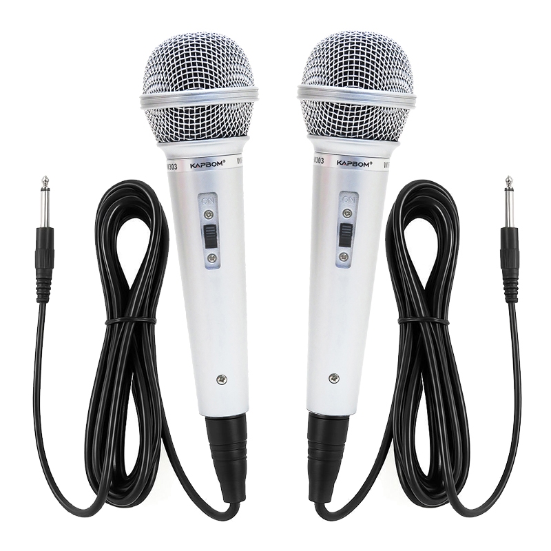 Microfones Profissional Com Fio 2.5m Dinâmico